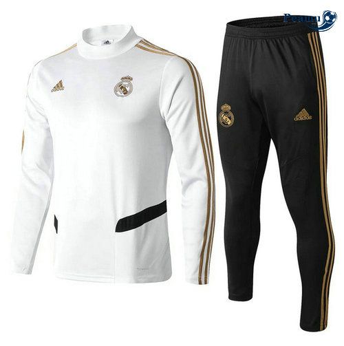 Fato de Treino Real Madrid Bianco 2019-2020 Collo Alto