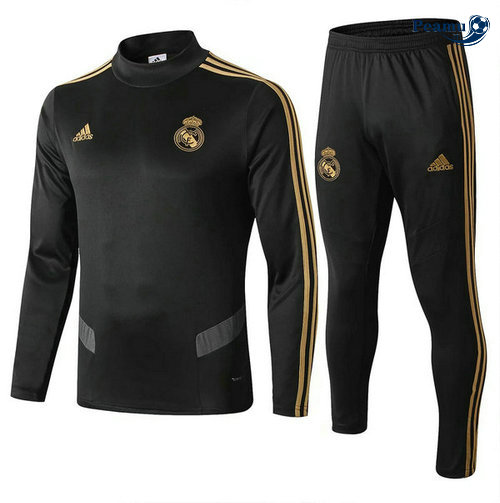 Fato de Treino Real Madrid Preto 2019-2020 Collo Alto M113