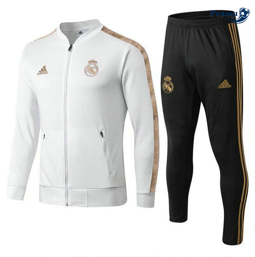 Casaco de Fato de Treino Real Madrid Bianco/Amarelo 2019-2020