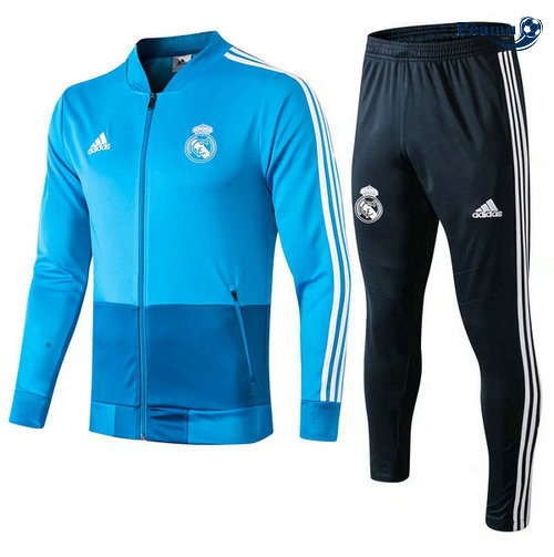 Casaco de Fato de Treino Real Madrid Azul clair 2019-2020