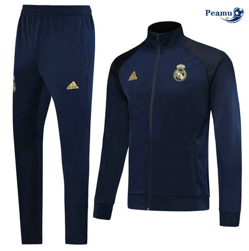 Casaco de Fato de Treino Real Madrid Azul navy 2019-2020 M102