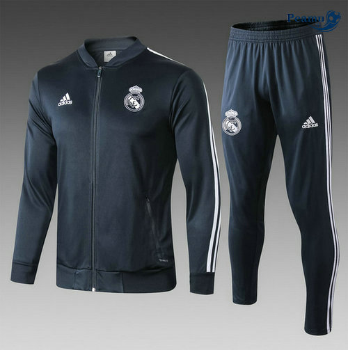 Casaco de Fato de Treino Real Madrid Azul navy 2019-2020 M103