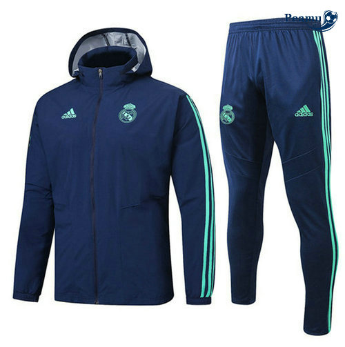 Casaco de Fato de Treino con cappuccio A Vento Real Madrid Azul navy 2019-2020