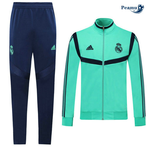 Casaco de Fato de Treino Real Madrid Verde/Azul clair 2019-2020