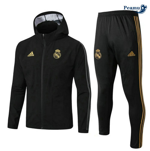Windrunner Fato de Treino Preto Real Madrid 2019-2020