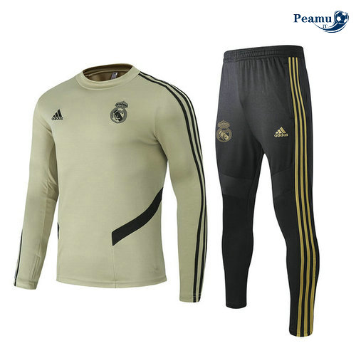 Fato de Treino Real Madrid Amarelo Terre 2020-2021 Collo rotondo