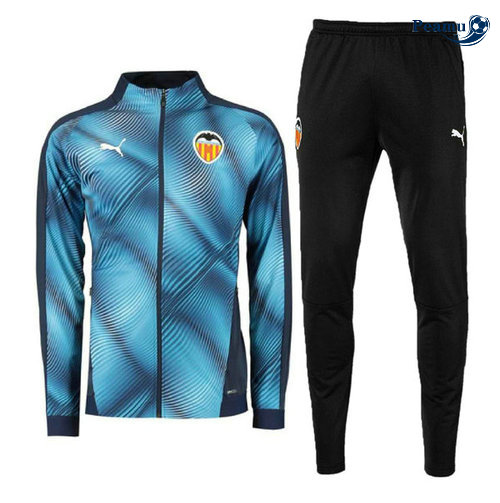 Casaco de Fato de Treino Valencia Azul navy 2019-2020