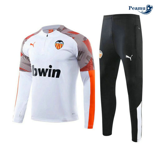 Fato de Treino Valencia Bianco/Preto 2019-2020