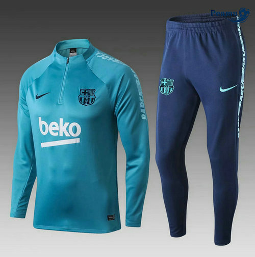 Fato de Treino Barcelona Crianças Azul clair 2019-2020