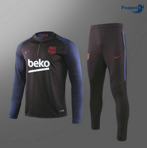 Fato de Treino Barcelona Crianças Azul navy 2019-2020