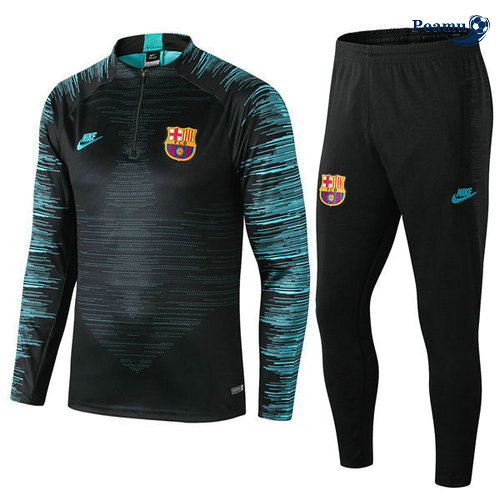 Fato de Treino Barcelona Crianças Preto/Verde 2019-2020