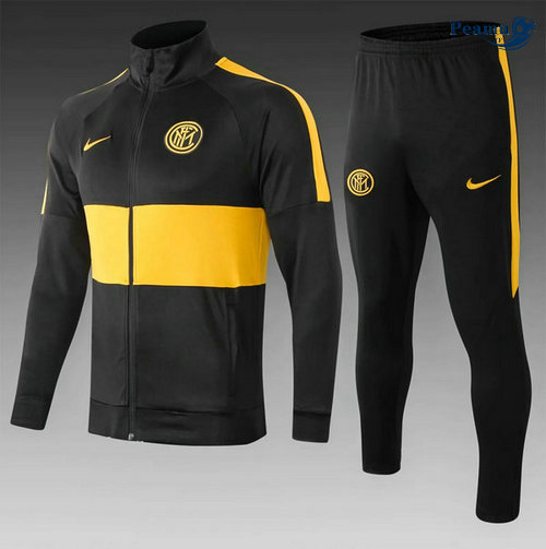 Casaco de Fato de Treino Inter Milan Crianças Preto/Amarelo 2019-2020