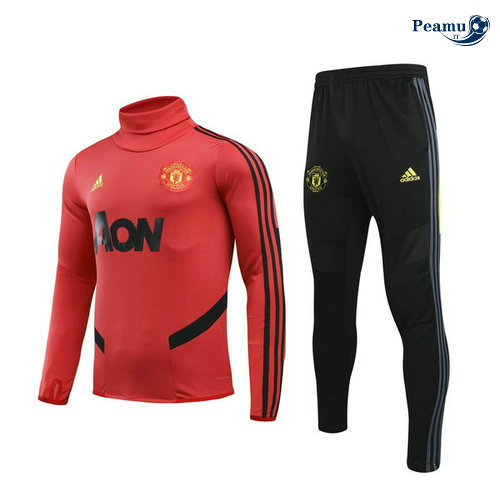 Fato de Treino Manchester United Crianças Vermelho/Preto Collo Alto 2019-2020