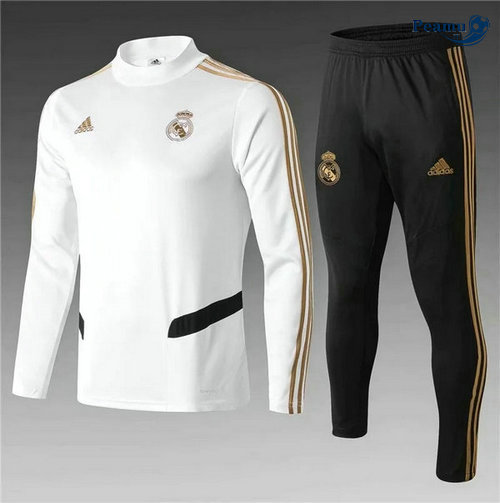 Fato de Treino Real Madrid Crianças Bianco/Preto 2019-2020