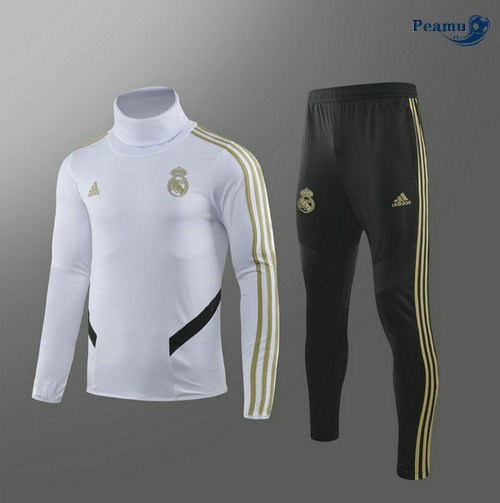 Fato de Treino Real Madrid Crianças Bianco Collo Alto 2019-2020