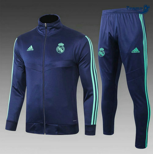 Casaco de Fato de Treino Real Madrid Crianças Azul navy 2019-2020