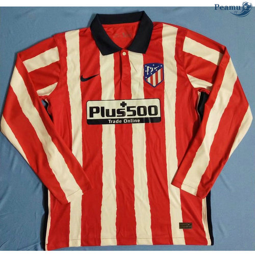 Camisola Futebol Atletico Madrid Principal Equipamento Manche Longue 2020-2021