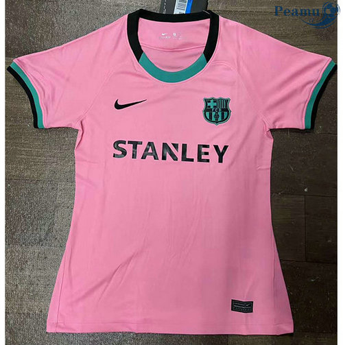 Camisola Futebol Barcelona Mulher Terceiro Equipamento Rosa 2020-2021 2020-2021