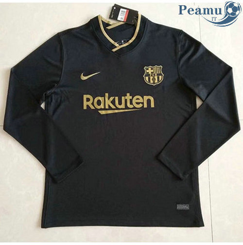 Camisola Futebol Barcelona Alternativa Equipamento Manche Longue 2020-2021