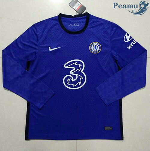 Camisola Futebol Chelsea Principal Equipamento Manche Longue 2020-2021