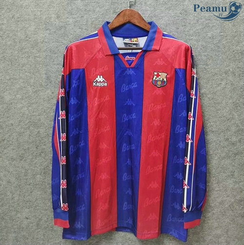 Camisola Rétro Barcelona Principal Equipamento Manche Longue 1996-97