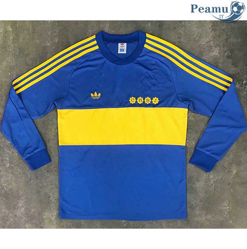 Camisola Rétro Boca Juniors Principal Equipamento Manche Longue 1981