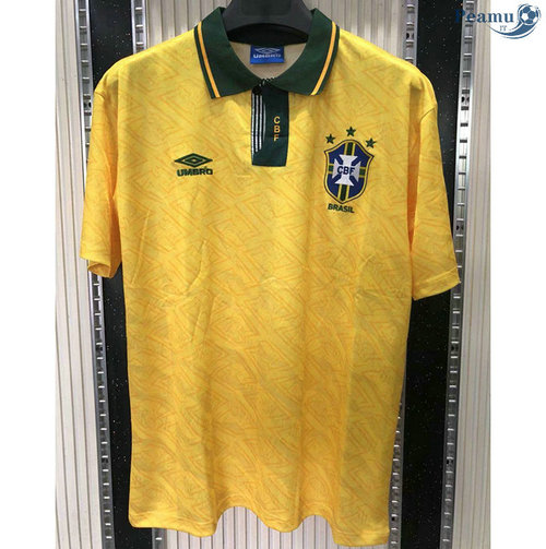 Camisola Rétro Brasil Principal Equipamento 1991-93