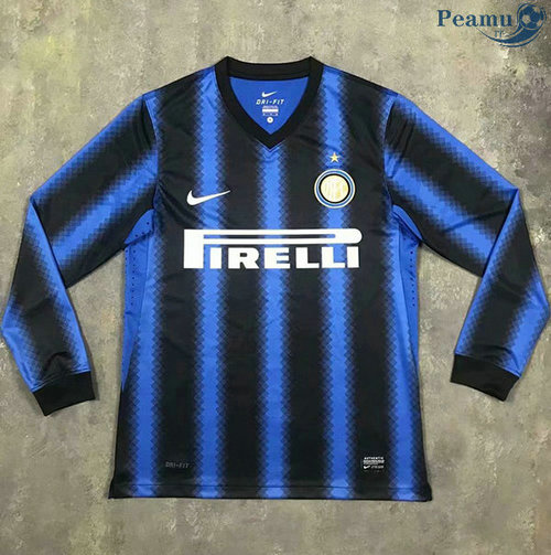 Camisola Rétro Inter Milan Principal Equipamento Manche Longue 2010-11