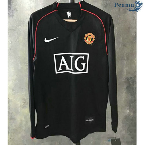 Camisola Rétro Manchester United Terceiro Equipamento Manche Longue 2007-08