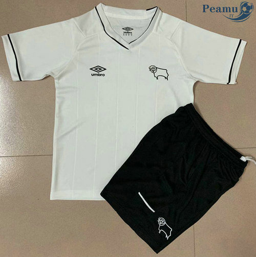 Camisola Futebol Derby County Crianças Principal Equipamento 2020-2021