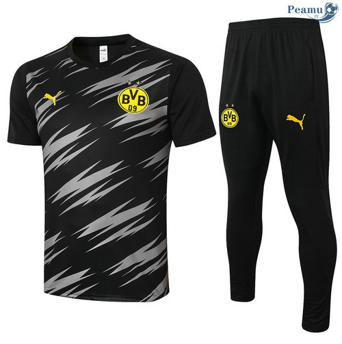 Kit Camisola Entrainement Borussia Dortmund + Pantalon Preto 2020-2021