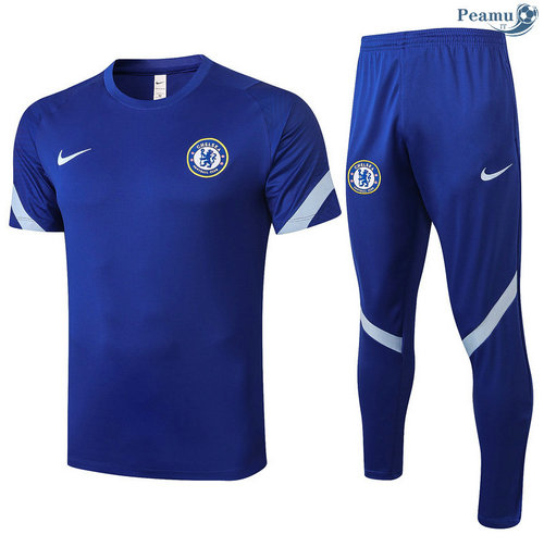 Kit Camisola Entrainement Chelsea + Pantalon Azul 2020-2021