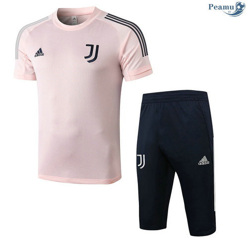 Kit Camisola Entrainement Juventus + Pantalon 3/4 Rosa 2020-2021