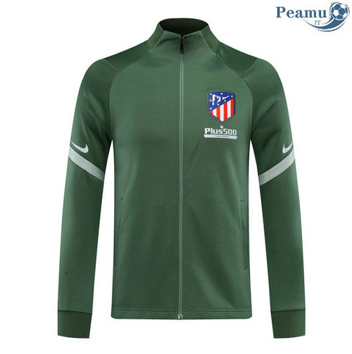 Jaqueta Futebol Atletico Madrid Verde 2020-2021