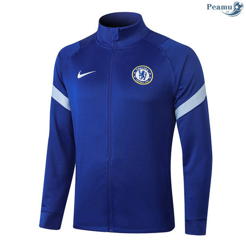 Jaqueta Futebol Chelsea Azul Coronel Rond 2020-2021