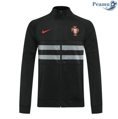 Jaqueta Futebol Portugal Preto 2020-2021