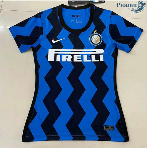 Camisola Futebol Inter Milan Principal Equipamento Mulher 2020-2021