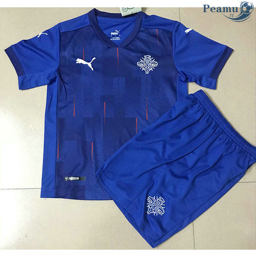 Camisola Futebol Islandia Crianças Principal Equipamento 2020-2021