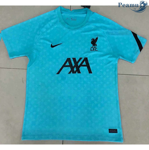 Camisola Futebol Liverpool Entrainement Azul 2020-2021