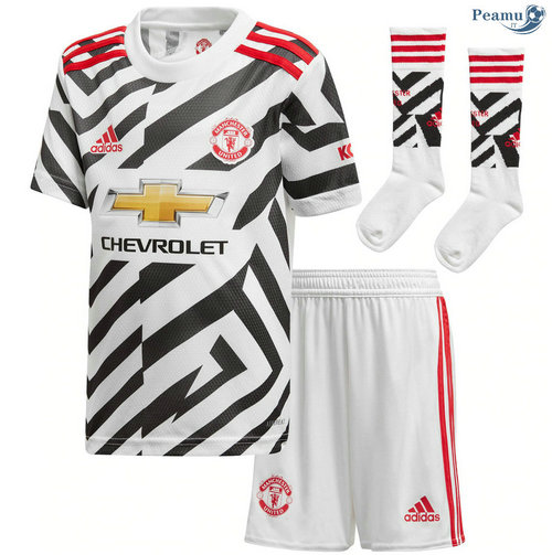 Camisola Futebol Manchester United Crianças Terceiro Equipamento 2020-2021