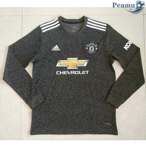 Camisola Futebol Manchester United Alternativa Equipamento Manche Longue 2020-2021