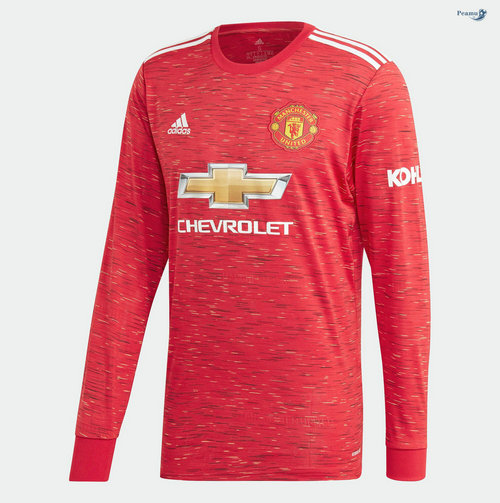 Camisola Futebol Manchester United Principal Equipamento Manche Longue 2020-2021