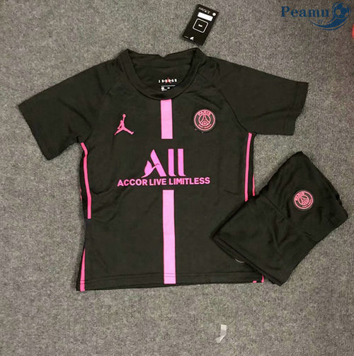 Camisola Futebol PSG Crianças Preto 2020-2021