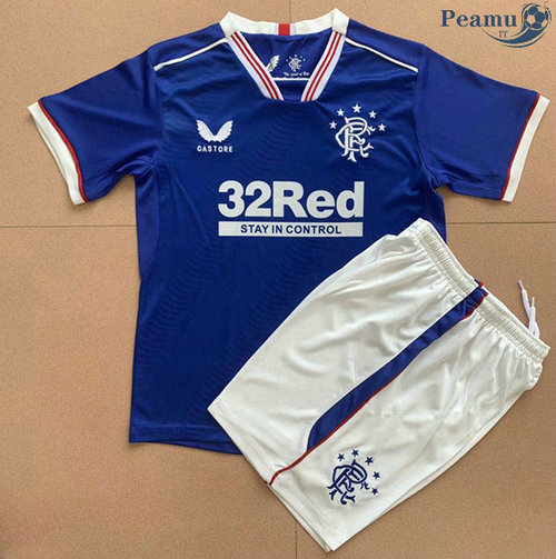 Camisola Futebol Rangers Crianças Principal Equipamento 2020-2021