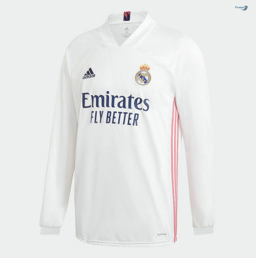 Camisola Futebol Real Madrid Principal Equipamento Manche Longue 2020-2021