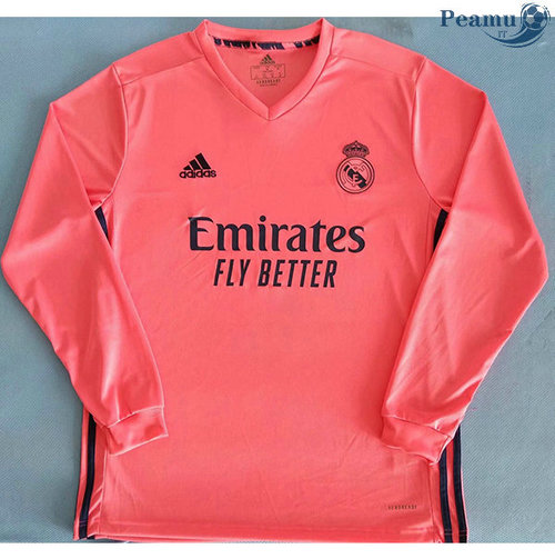 Camisola Futebol Real Madrid Alternativa Equipamento Manche Longue 2020-2021