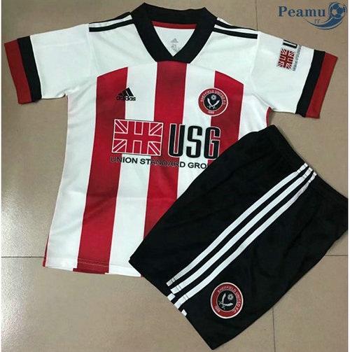 Camisola Futebol Sheffield United Crianças Principal Equipamento 2020-2021