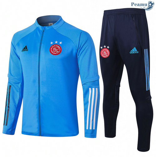 Casaco de Fato de Treino AFC Ajax Azul clair 2020-2021