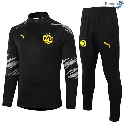 Fato de Treino Borussia Dortmund Preto 2020-2021