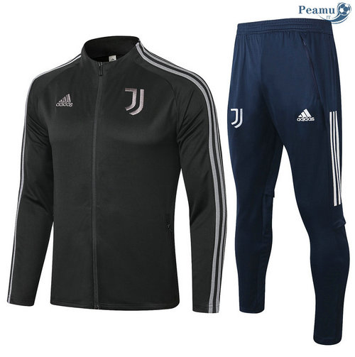 Casaco de Fato de Treino Juventus Preto/Cinza 2020-2021 Coronel Rond